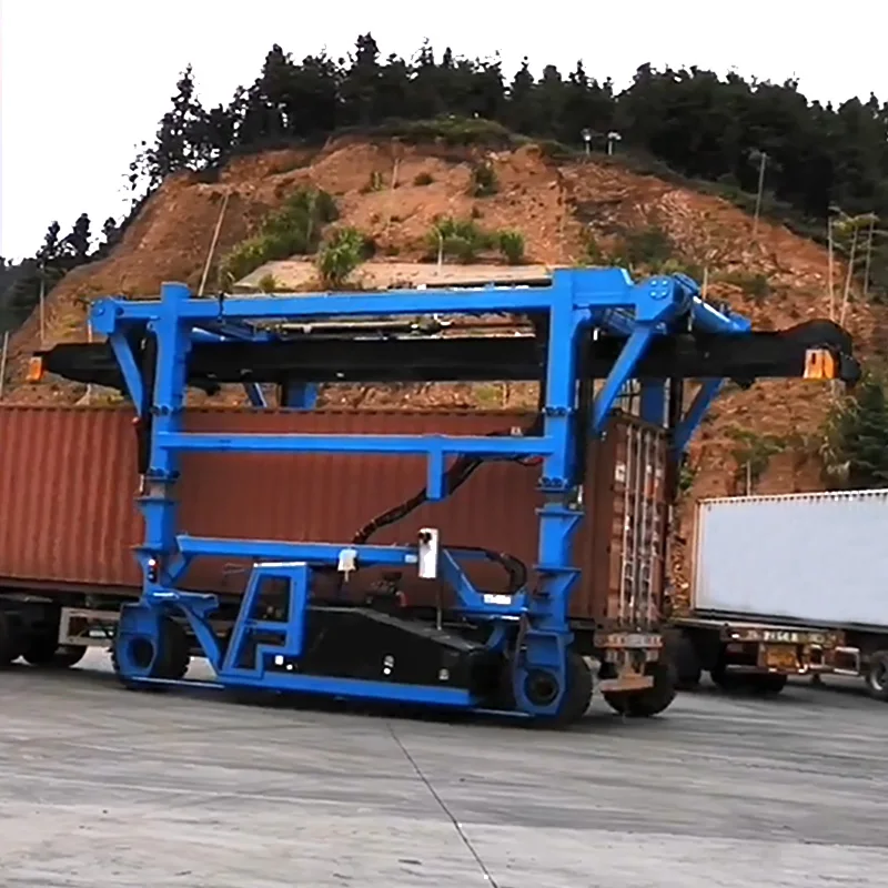 150 ton 4 wheel hook lift container straddle carrier for sale
