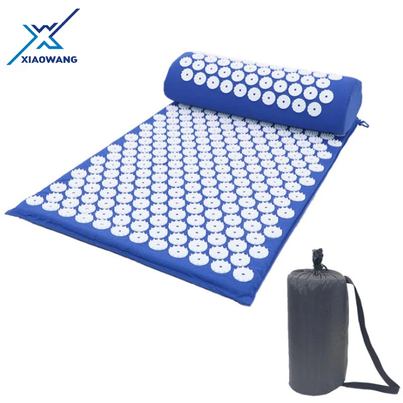 Hot sales chinese manufacturer custom logo spike massage back relax yoga acupressure mat and pillow set