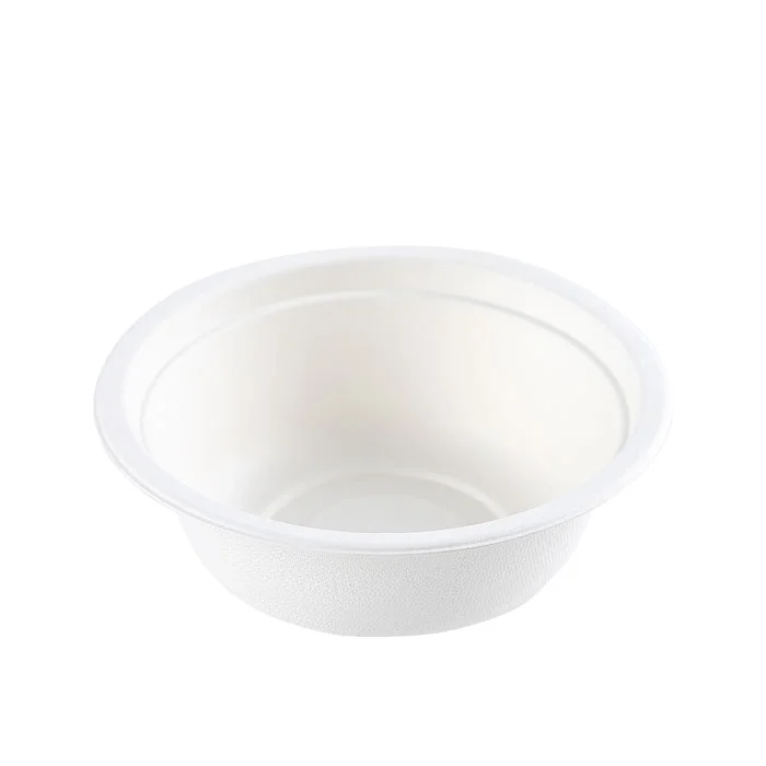 12oz 24oz 32 oz Sugarcane Bagasse Biodegradable Disposable Compostable Round Paper Salad Soup Bowl With Lid Sugar Cane
