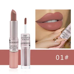 Easy To Color velvet matte liquid lipstick 2 In 1 glossy lip gloss and lipstick private label