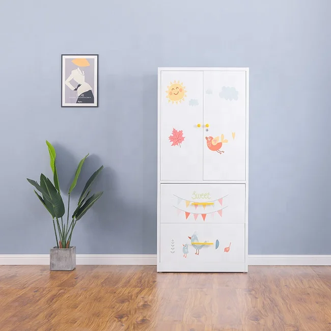 colorful with drawers metal locker kids closet wardrobe design sliding door steel baby kids wardrobe cabinet indonesia