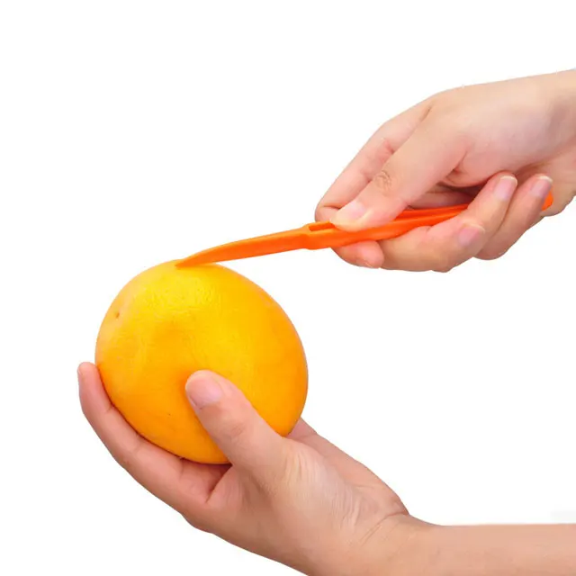 Orange Peelers Plastic Easy Slicer Cutter Orange Citrus Peeler Kitchen Tool