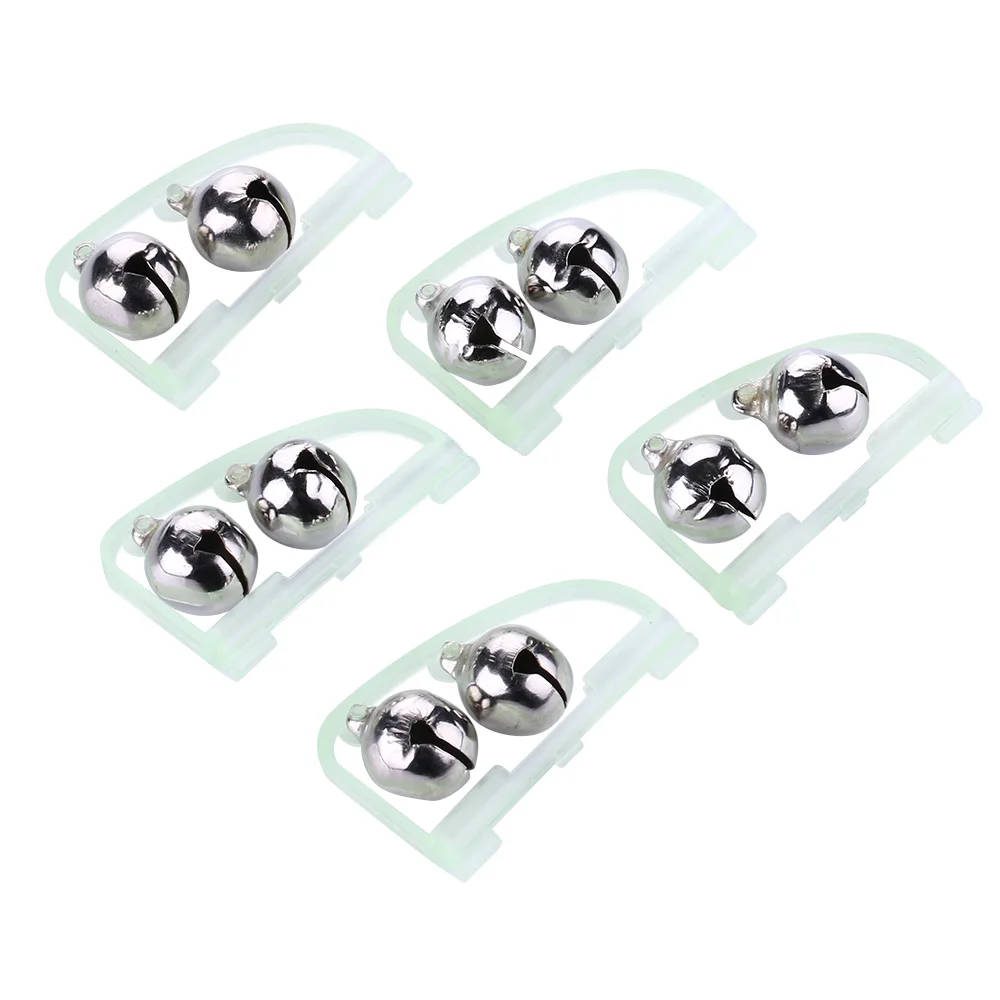 fishing bite indicator fishing rod alarm bells night light clamp tip clip bells twin bells sea fishing accessories tackle tools