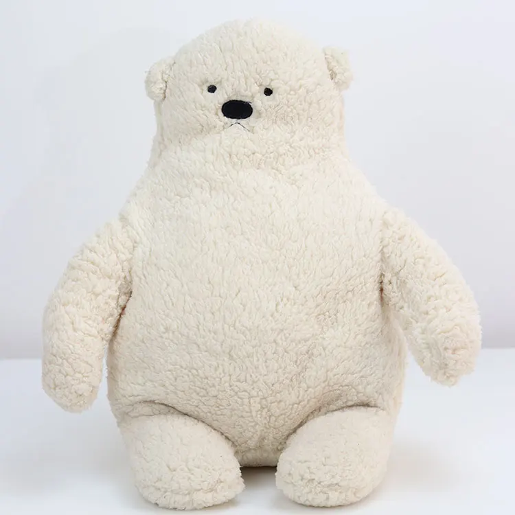 Stuffed Plush Polar Bear Baby Toy with Washable Cloth Super Soft Accept Customized Designs 86401' OEM Factory Wholesale White