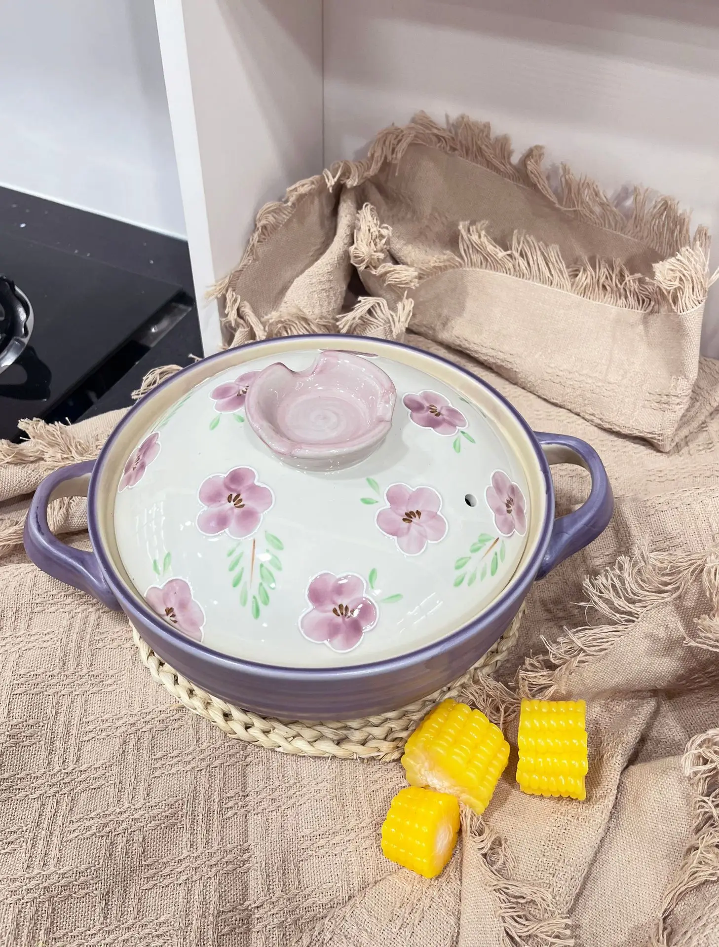 Hot Selling Ceramic Casserole High Temperature Resistant Clay Pot Rice Stone Pot Clay Casseroles