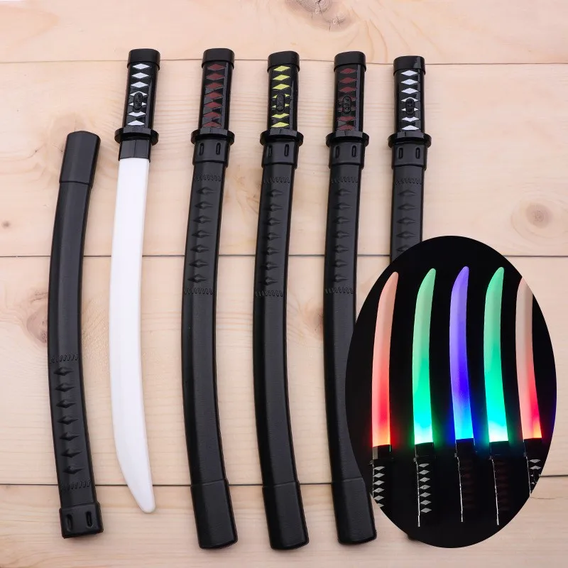 Light Stick Children Toys Wholesale Luminous Sound New Katana Lightsaber Could Butt Swords Toy