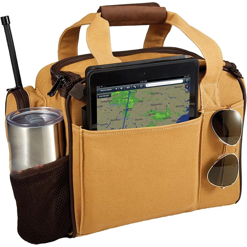 Sturdy unisex bush pilot outfitter travel duffle shoulder carry durable canvas premium pilot flight bag