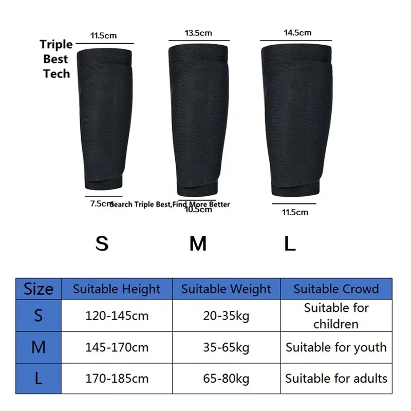 Professional Football Shin Guards Socks Shin Guards Soccer Shin Pads with Calf Sleeves Protection Elastic Sport Support Leg