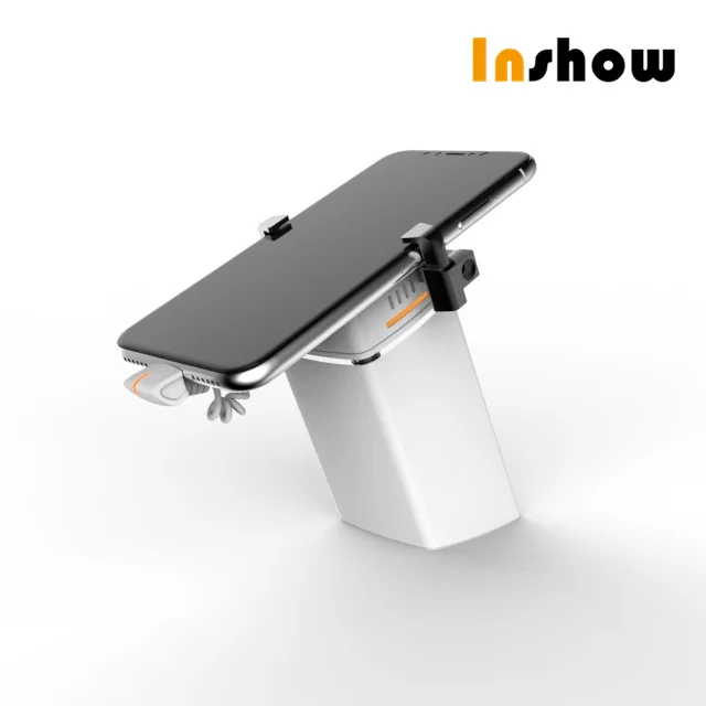 HANGZHOU INSHOW A100-CW Retractable Wire Anti Theft Alarm  Mobile Holder  Mobile Phone Display Desk Holder