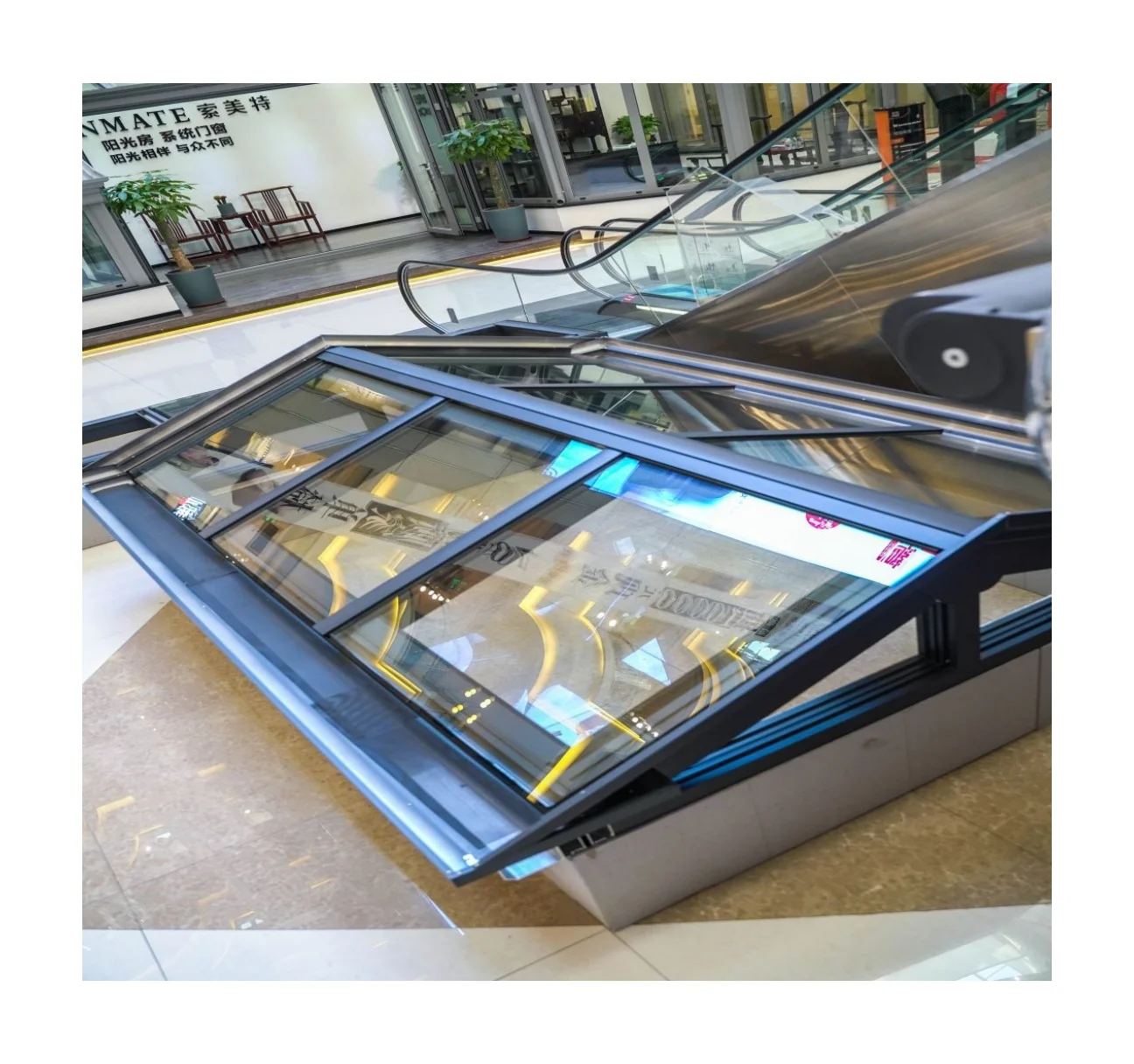 automatic commercial aluminium skylights roof windows  skylight window