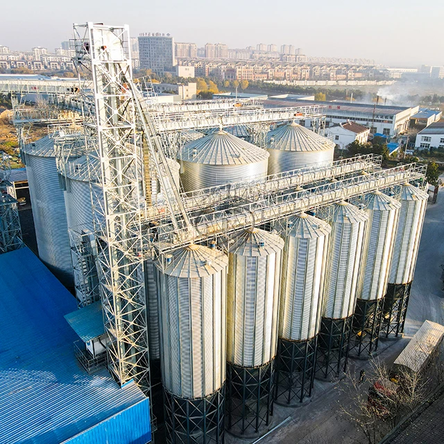  Высококачественный зерновой стальной силос для хранения кукурузной пшеницы соевой