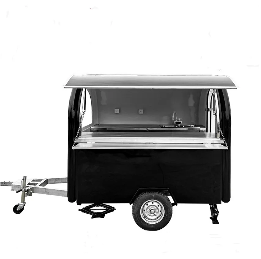 Fully Equipped Food Truck for Sale Europe Customized Concession Bubble Tea Coffee Vending Cart Food Trailer