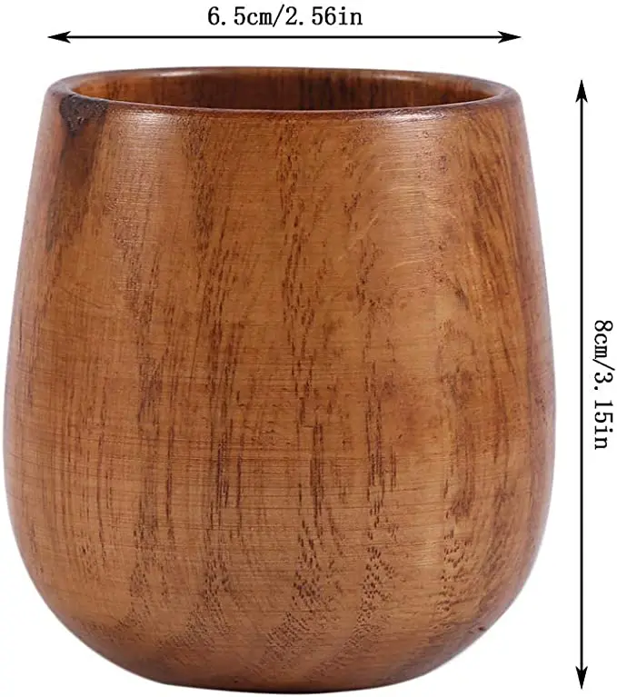 New arrival seller Japanese wooden sake cups primitive handmade wooden drinking mug water tea cup breakfast milk juicefor home