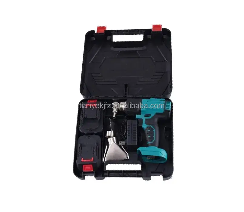 21V Hot Air Blow Gun Mini Li-Ion Cordless Hot Air Blow Soldering Heater Gun Shrink Wrap Cordless Heat Gun