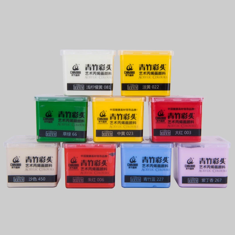 Hot sale acrylic paint 75 ml 80 ml  100 ml acrylic paint set for fabric painting