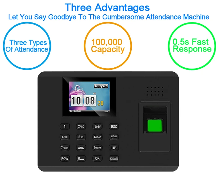 
Eseye TCP/IP RFID Card Attendance Machine Biometric Fingerprint Time Attendance System 