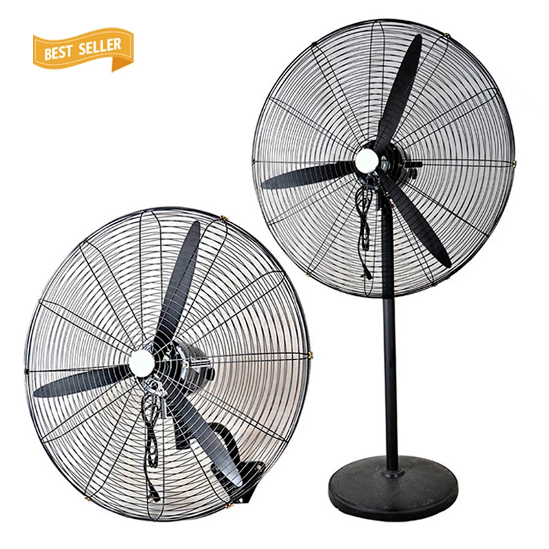 20 30 Inch Metal Stand Pedestal Oscillating Adjustable Industrial Cast Iron Fan