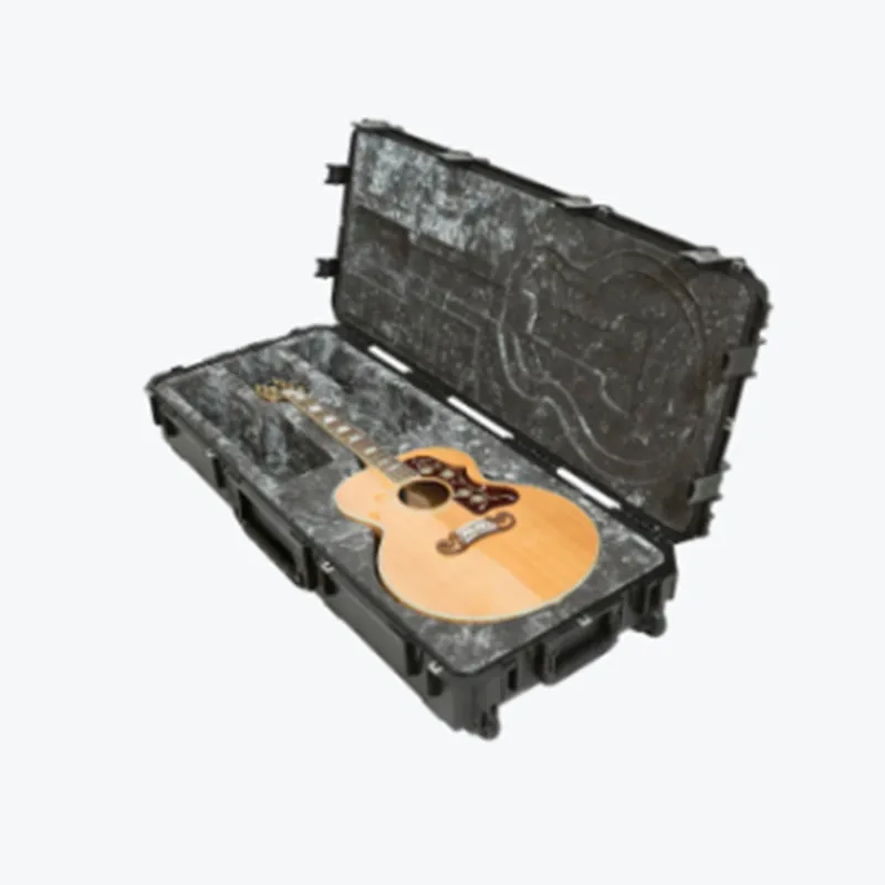 Hard Plastic Equipment Case Waterproof ABS Material Flight guitar Carrying Cases