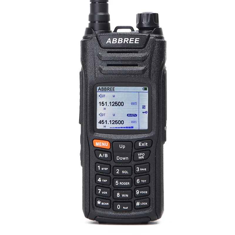 Лидер продаж ABBREE AR-F6 125-560 МГц 6-полосный ЖК-дисплей в режиме ожидания DTMF VOX SOS портативная двухсторонняя рация