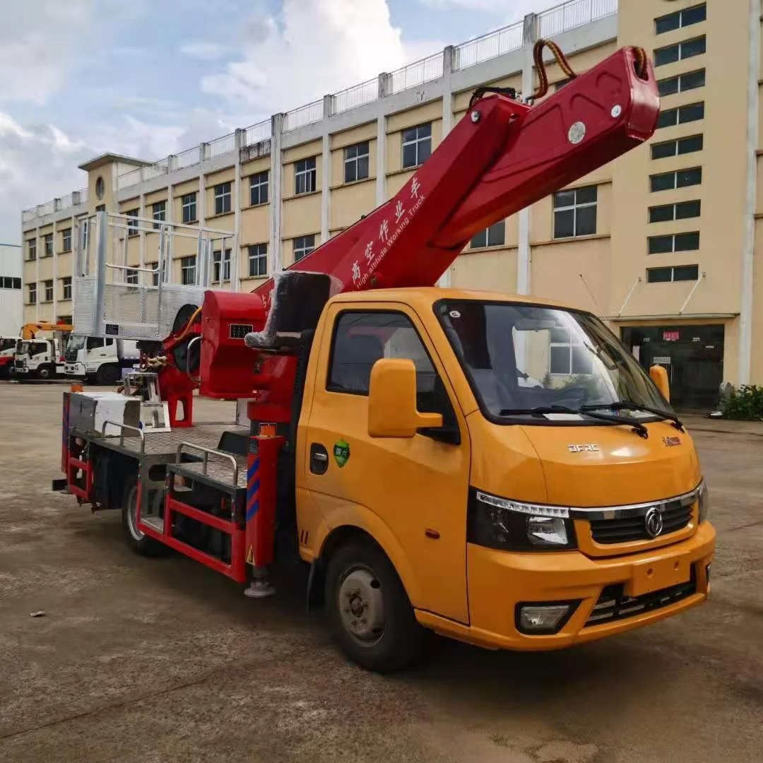 China Famous Brand Aerial Work Vehicle Device Over-head Working Truck for Sale Folding boom aerial operating vehicle
