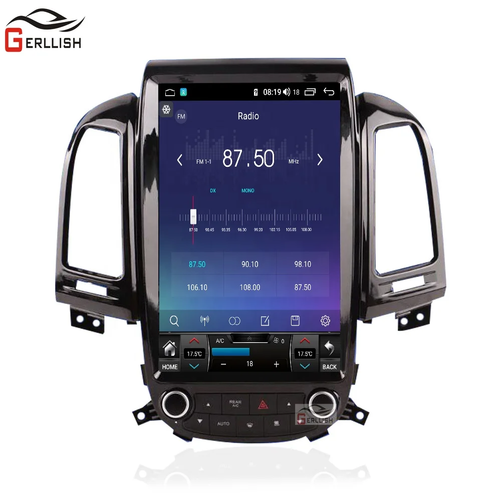 Android 8+128GB For Hyundai Santa Fe 2006 - 2012 IPS Screen Car Radio Multimedia Head Unit Player GPS Navigation DSP stereo