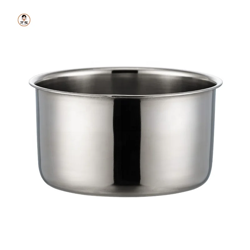 
Wholesale 201 Stainless Steel Cup Yogurt Container 1L/1.5L Dessert Bowl Basin Food Container 