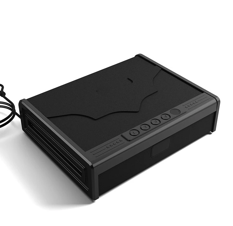Hot sale Biometric Portable Pistol Gun Safe Box Handgun Safe Gun Safe Steel Handgun Safe Biometric Fingerprint