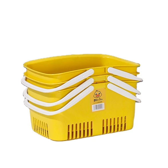 Portable Bathroom Basket Bath Basket Household Bathroom Toiletries Multifunction Plastic Bathroom Storage Basket