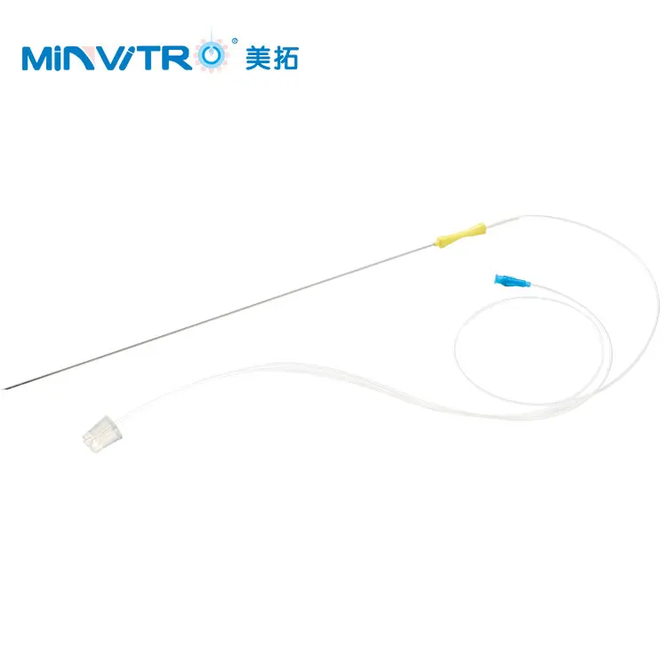 
Medical Polymer Mater Double Lumen Oocyte Pick-up Needle Aspiration puncture Single Lumen Needle:16G, 17G, 18G,19G IVF products 