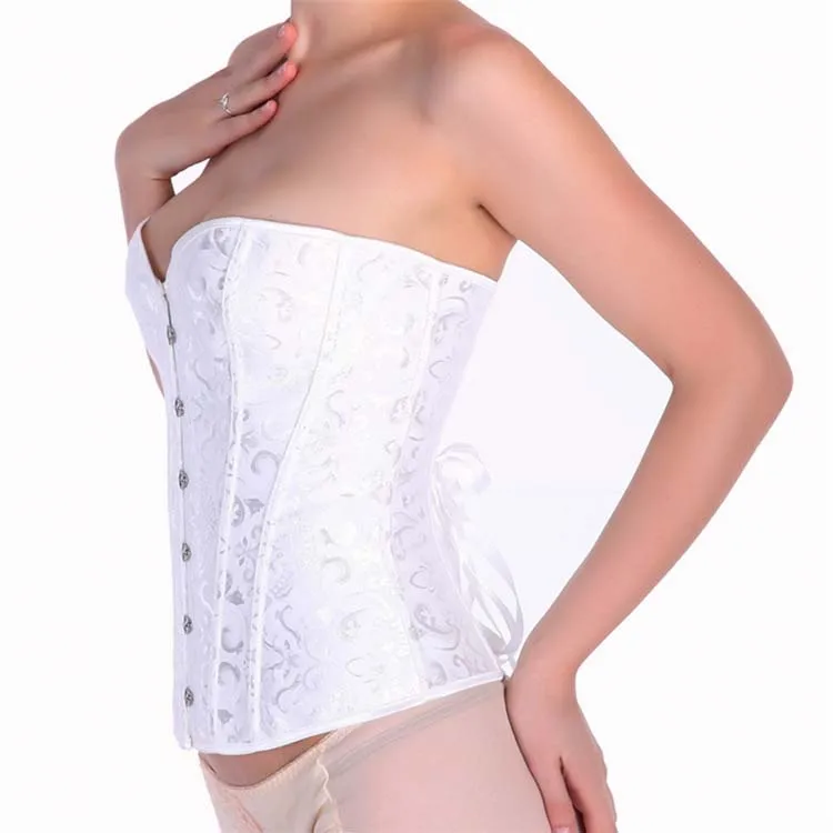 For Women Festival Corset Plus Size Corselet Corsage Boned Lace Up Vintage Style Punk Steam Women Retro