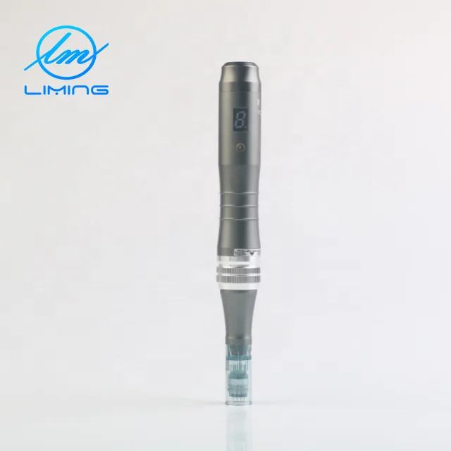 Dr pen m8-w microneedling derma pen round wireless digital  beauty care latest nano leather rolling micro needle pen