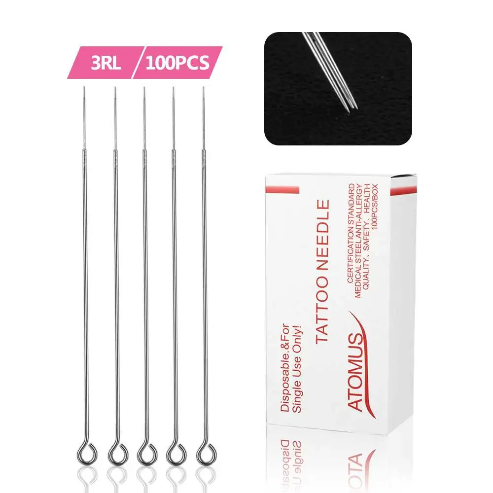 ATOMUS Tattoo Needles Disposable Tattoo Supply Accessories RL/RS/M1/RM/F Needle Body Art Needle