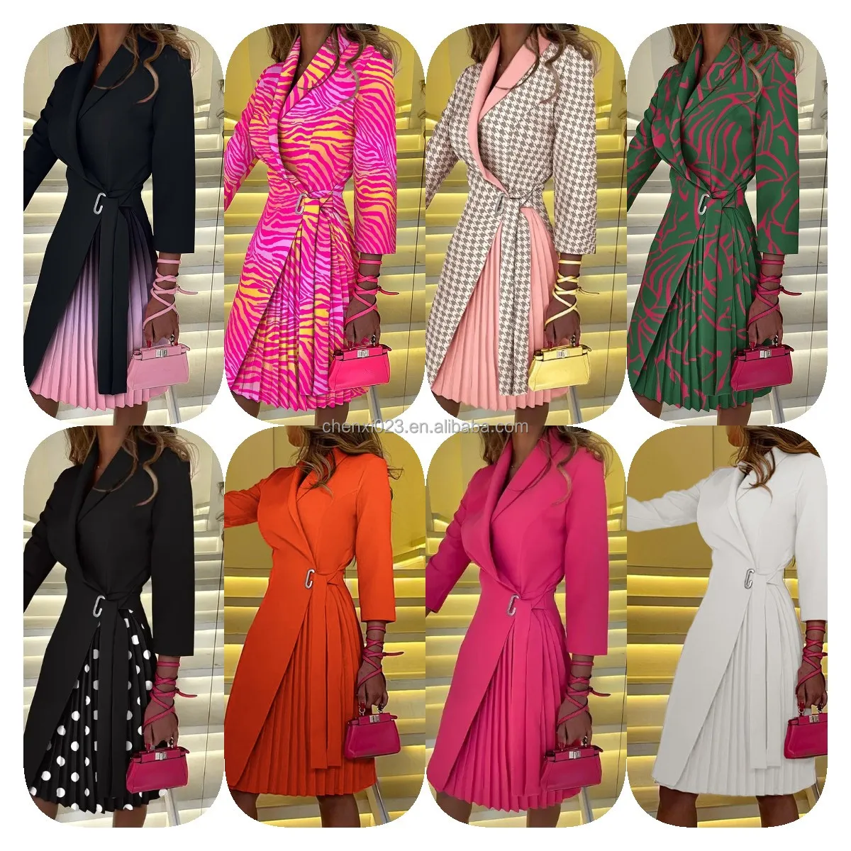 Fall Autumn  Clothing  2023 Women Two Pieces Of Business Suit Elegant Casual Suit Party Suit