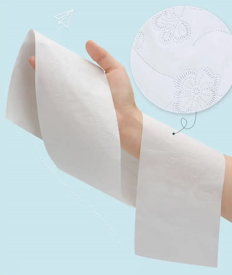 OEM Embossed 100%Virgin Pulp Soft And Organic 3ply Paper Towels Roll Bath Toilet Tissue Papers Manufacturers