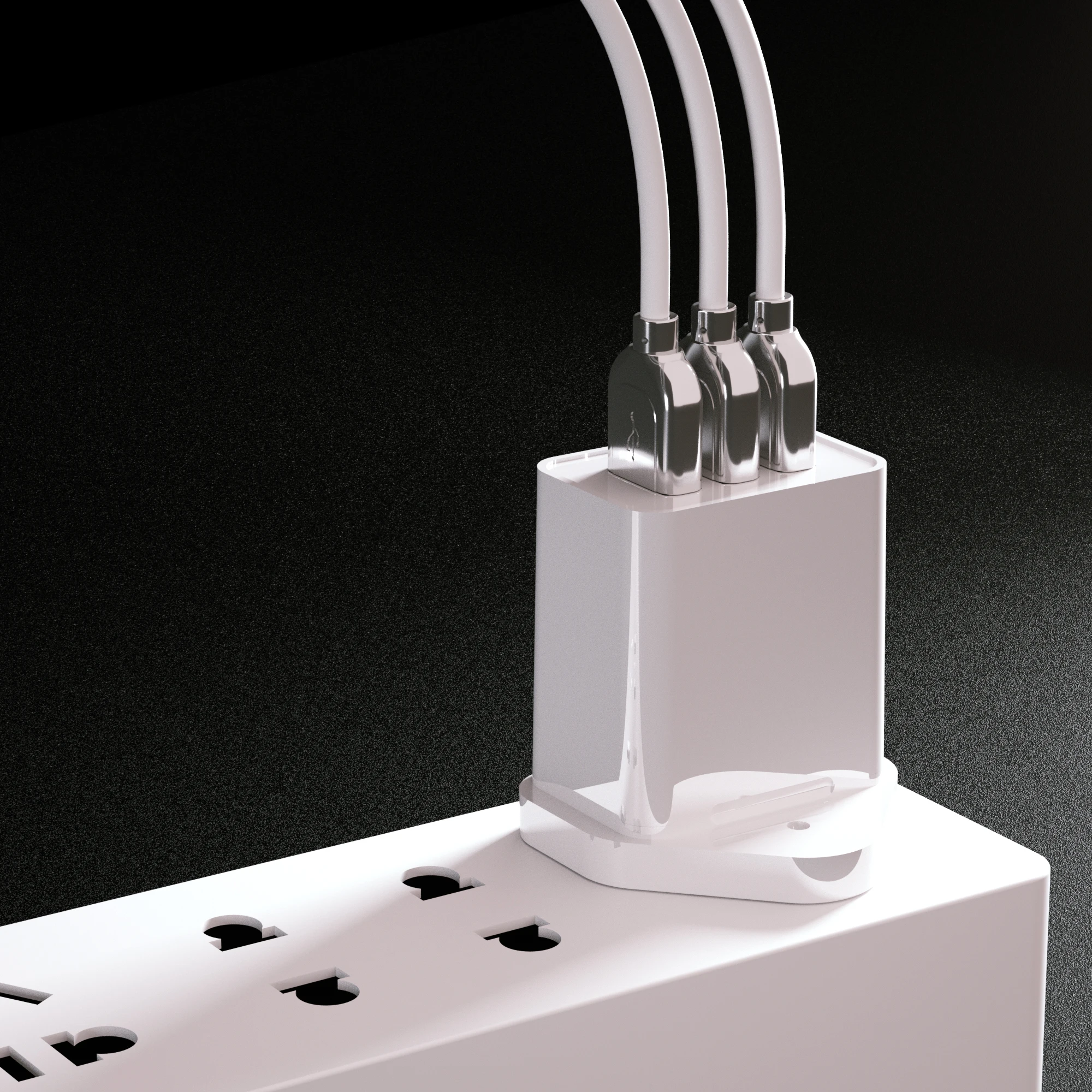 Оптовая продажа сетевое зарядное устройство USB 5 В 3 А сертификация CE портативное многопортовое с 3USB-портами для мобильного