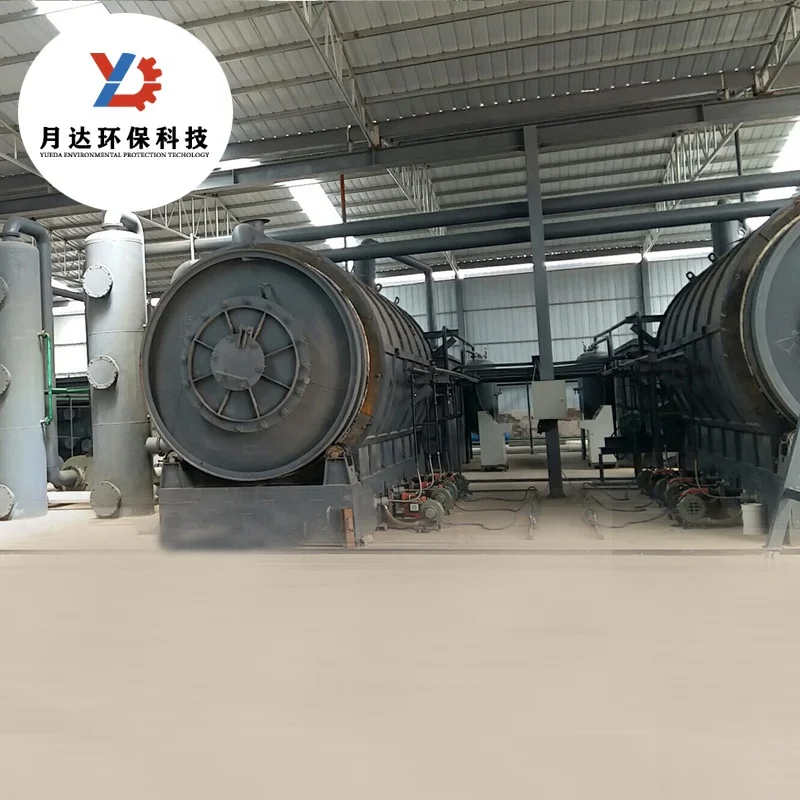 Non-pollution Pyrolysis Waste Tyre To Oil Plant with auto feeding system and auto discharge system