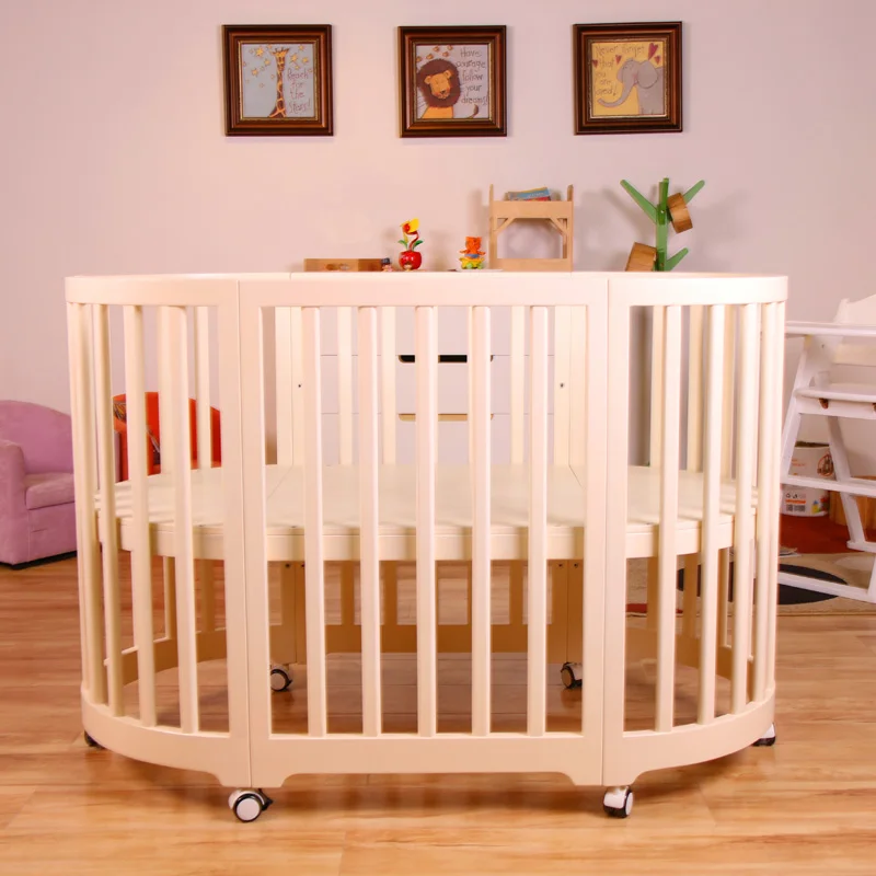Nashow LMBC-082AS baby furniture baby oval cot bed baby crib