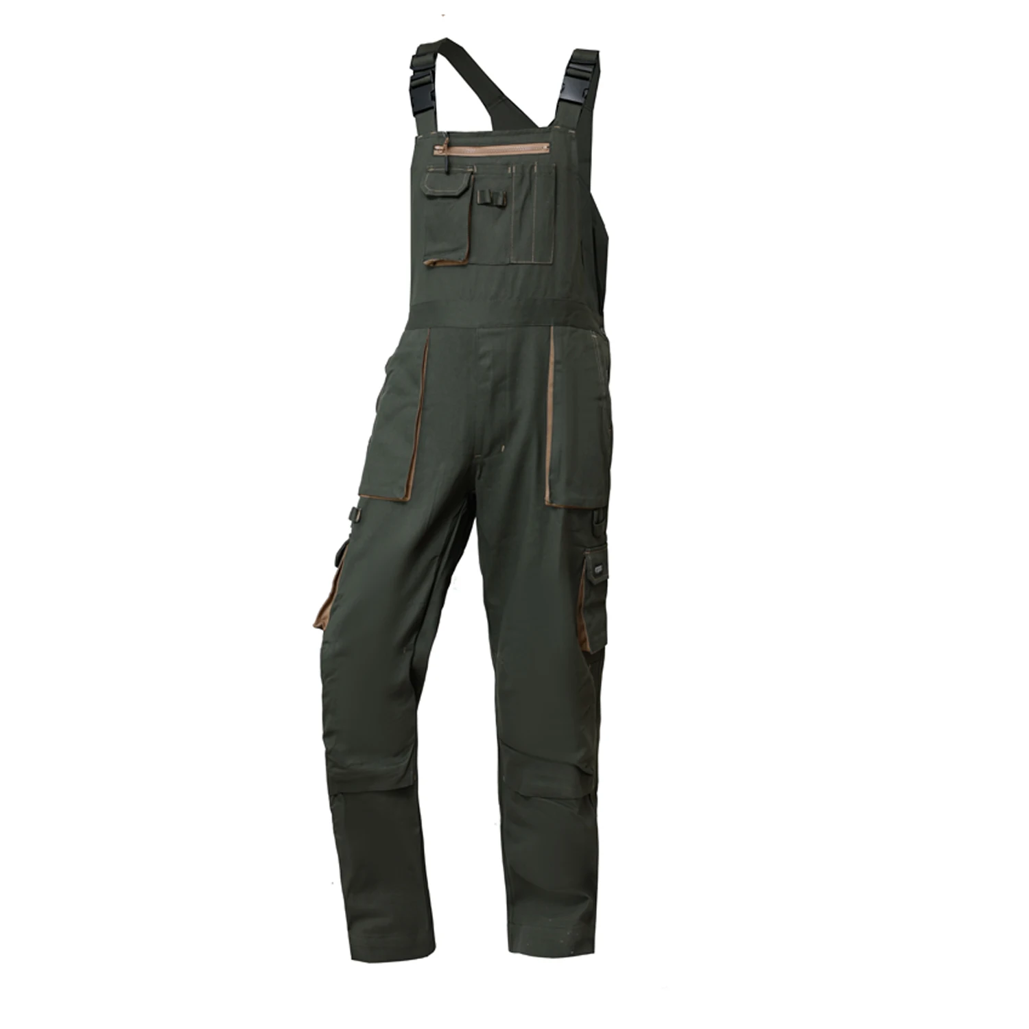 Working Overalls Safety Overall Men Trouser Pant Overall Suit canvas workwear Bib grey and black pants sleeveless coverall
