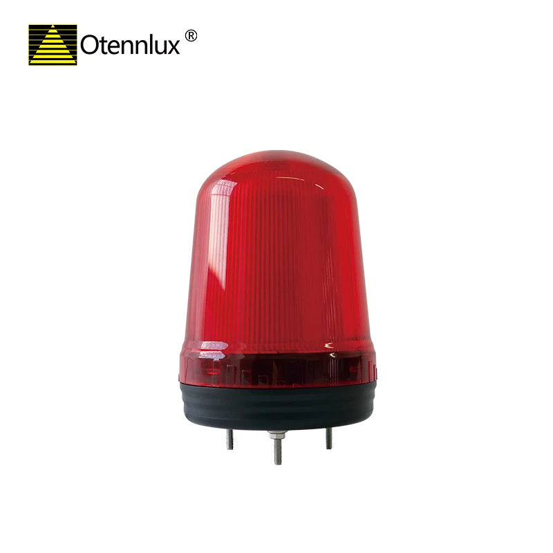 Industrial LED Rotating Strobe Beacon Warning Light AC12~24V Alarm Lamp With Buzzer For Emergency