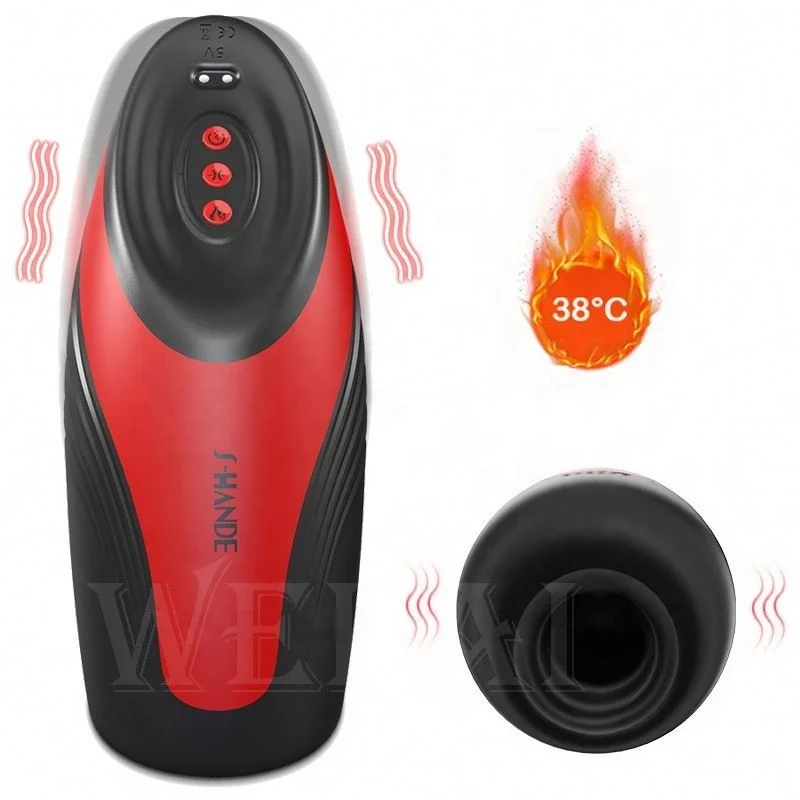 Rotation Sucking  Rubber Penis Vagina Cup Heating Pocket Pussy Oral Masturbation Sex Toy for Man silicon sex toy