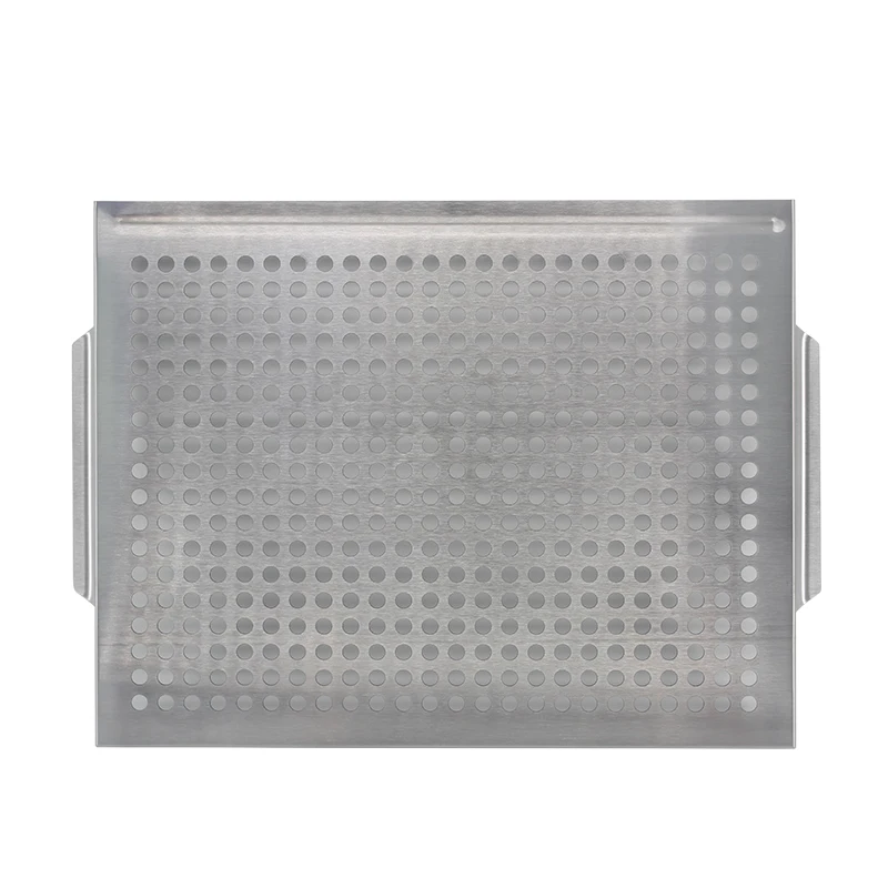 2024 New trend Stainless steel Barbecue Grill pan Kitchen Gadget BBQ grill tray  Barbecue Topper For Out Door BBQ