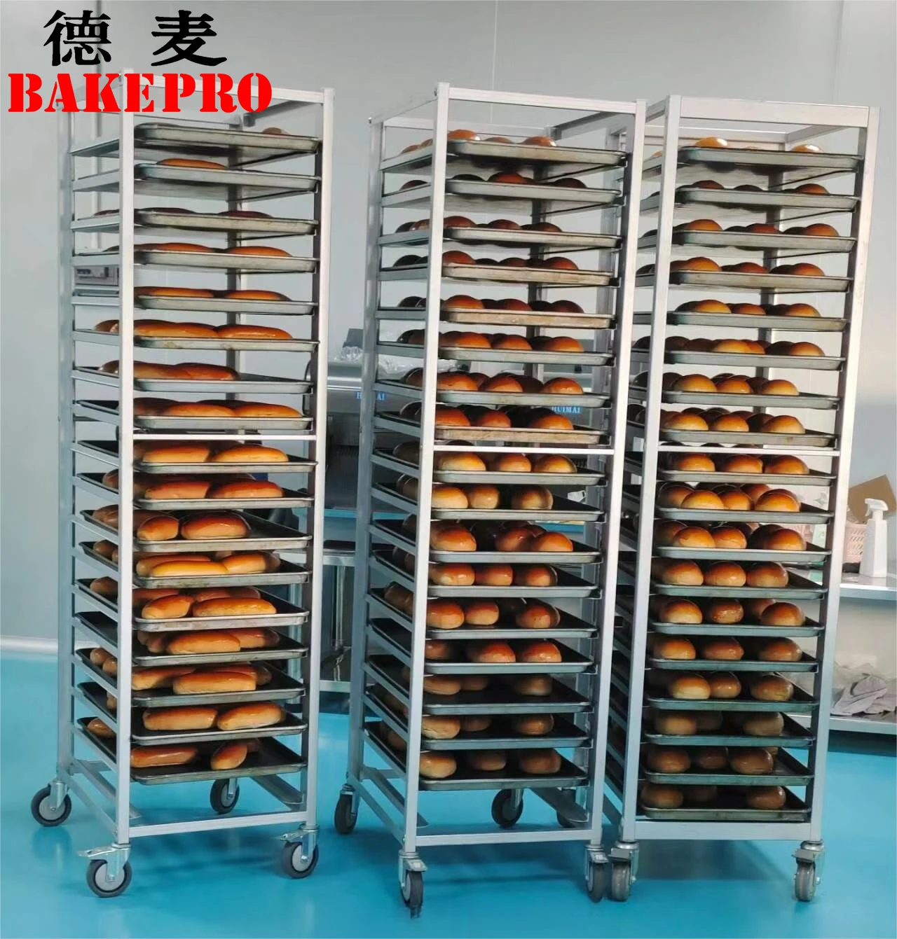 BACKPRO aluminum trays by high heat tolerance large food display trolley baking tray rack trolley