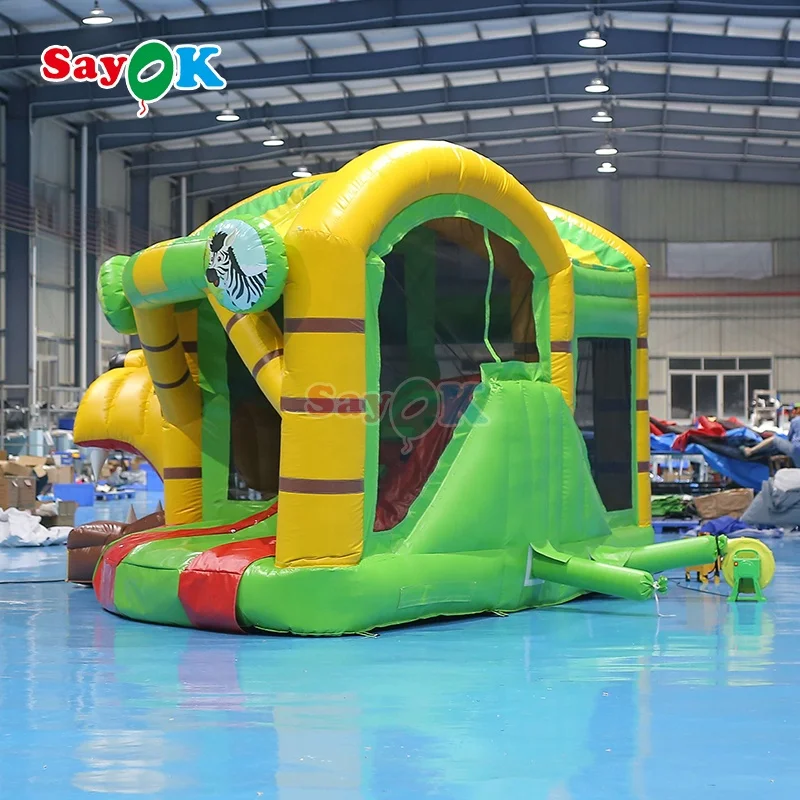 Party Kids commercial bouncy house jumping castle slide combo  lion theme inflable castle bouncer  amusement park