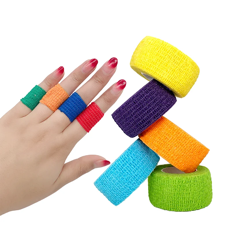 Bulk wholesale cohesive bandage custom logo printed cohesive bandage