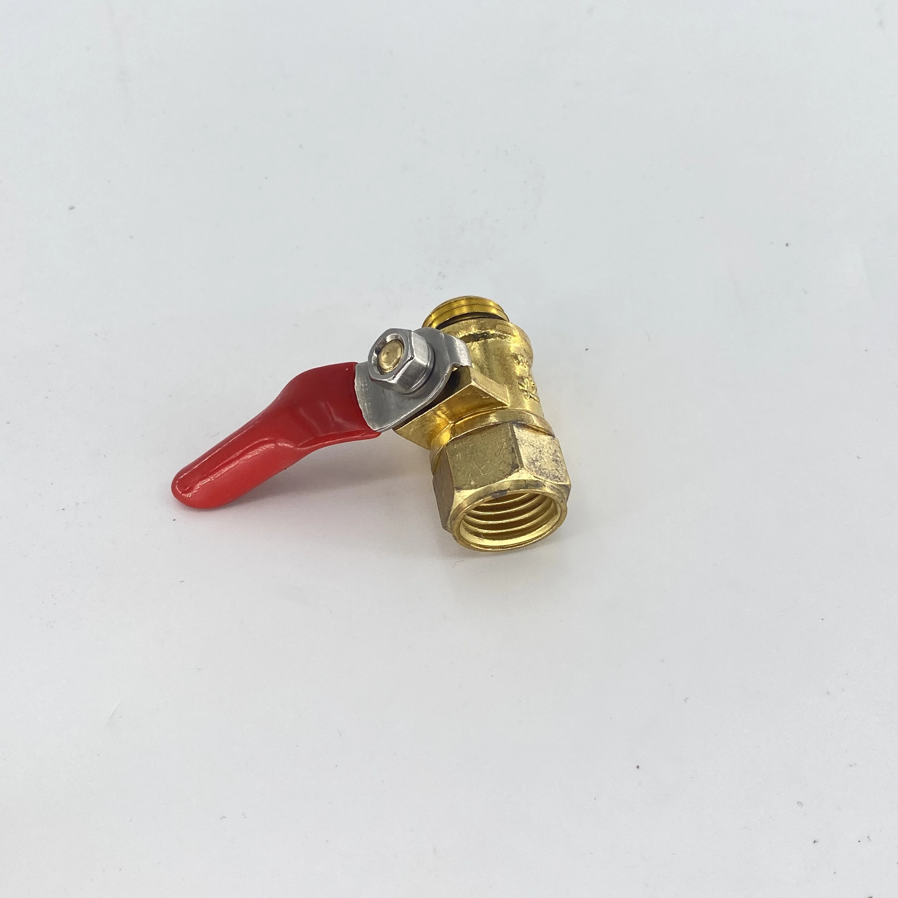 
IFAN female and male valve hot sell The valve series of brass red long-hand brass valve 