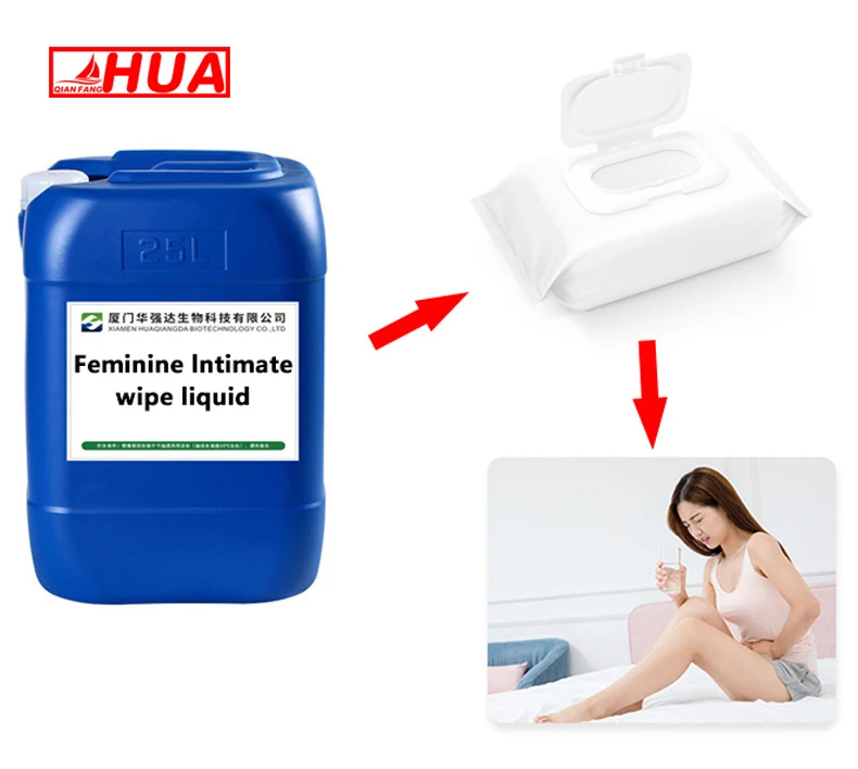 disposable eco raw material preservative liquid solution for  Feminine Intimate Wet Wipe tissue making machinery
