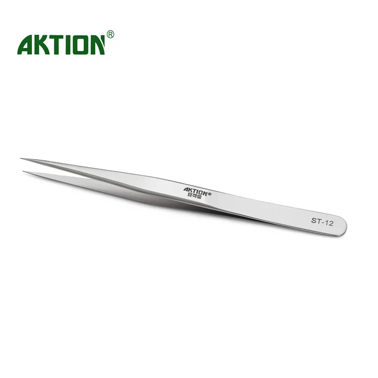 Точность профессионального часовщиков Пинцет остроконечные прямой AK-12