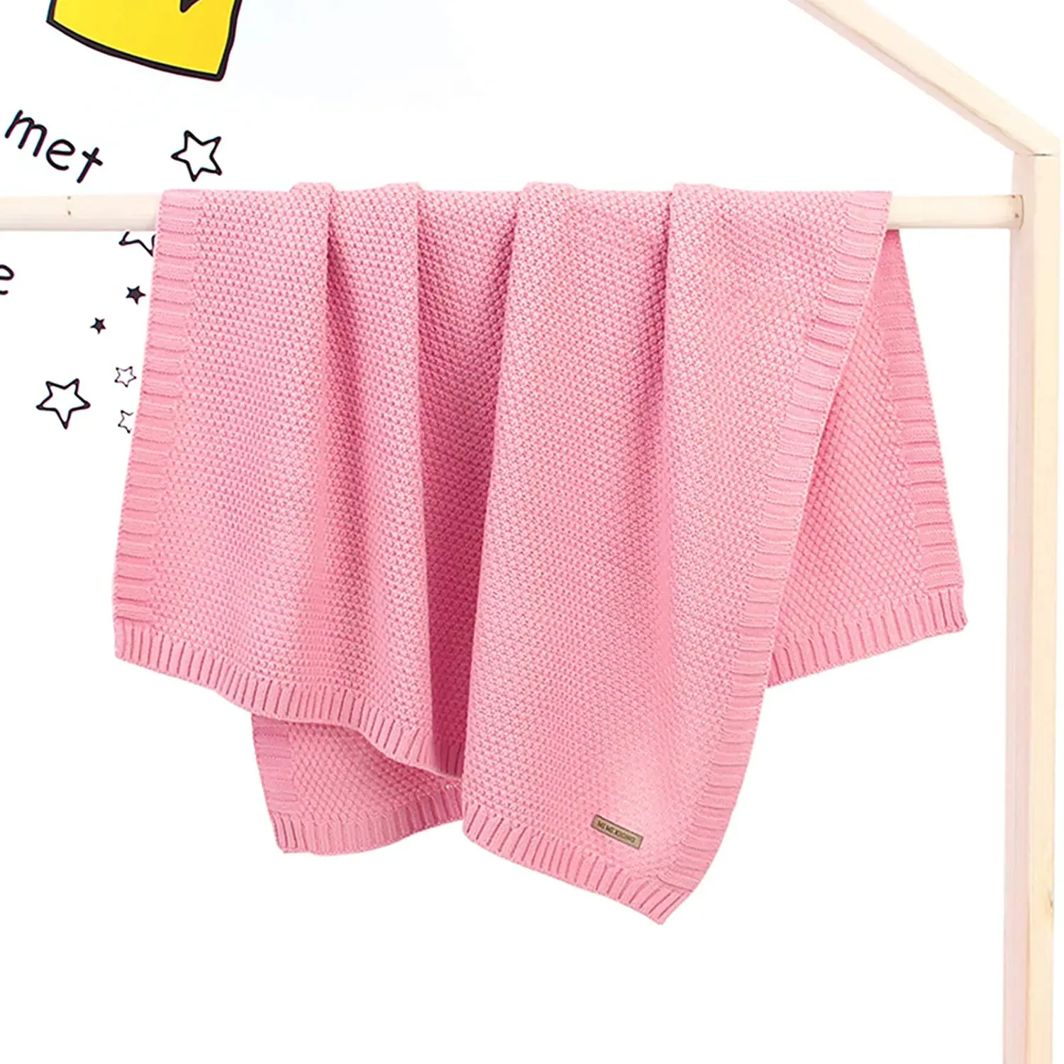 Baby Throw Blankets Newborn Soft Organic Cotton Baby Knitted Blanket Muslin Swaddle Wrap Towel Baby Stuff Security Blanket