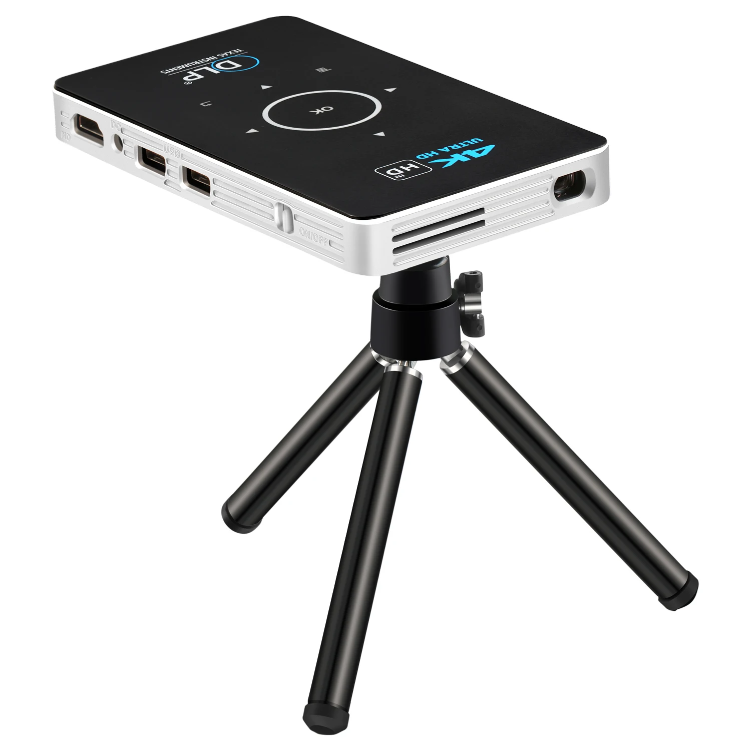  Умный Android Wifi Мини карманный Pico портативный 3d 4k светодиодный Dlp