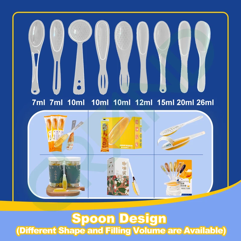 Monodose Cough syrup spoon filling sealing Pharmaceutical machine honey spoon packaging machine